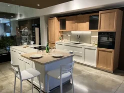 Discount Cucina con isola in nobilitato bianca Palio a prezzo ribassato Cucine Ad Isola|Cucine Moderne