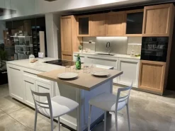 Discount Cucina con isola in nobilitato bianca Palio a prezzo ribassato Cucine Ad Isola|Cucine Moderne