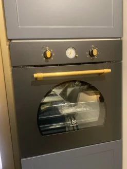 Cucina con isola in polimerico opaco blu Gaia a prezzo scontato^Mobilturi Discount