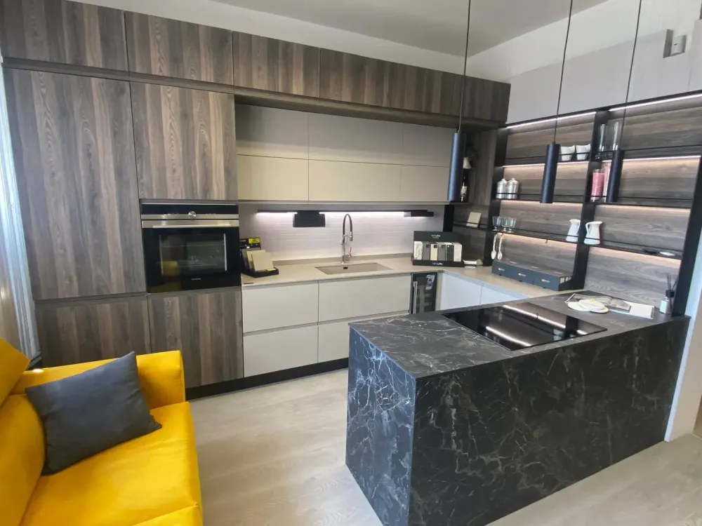 Creo CUCINA con penisola Jey inox SCONTATA 66%- Cucine Con Penisola|Cucine Moderne