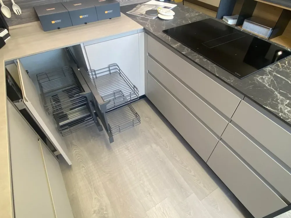 Creo CUCINA con penisola Jey inox SCONTATA 66%- Cucine Con Penisola|Cucine Moderne