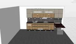 Mobilificio Bellutti Cucina con penisola in laminato opaco a prezzo scontato 41%- Cucine Con Penisola|Cucine Moderne