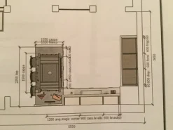 Cucina con penisola in laccato opaco bianca English mood a prezzo ribassato^Minacciolo Sale