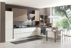 Hot Cucina con penisola in laminato materico altri colori Hansel a prezzo scontato Cucine Con Penisola|Cucine Design