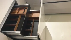 Cucina con penisola in laminato lucido a prezzo ribassato 52%^Dada Clearance