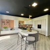 Febal Cucina con penisola in laminato materico tortora Cucina casa  a prezzo ribassato- Cucine Con Penisola|Cucine Moderne