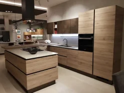 Outlet Cucina con penisola in laminato materico a prezzo scontato 33% Cucine Con Penisola|Cucine Moderne