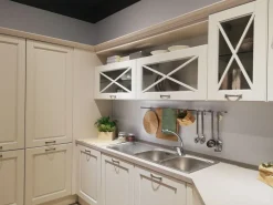 Cucina con penisola in legno a prezzo scontato 56%^Lube Cucine