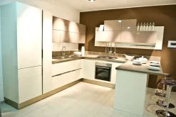 Cucina con penisola in polimerico a prezzo ribassato 50%^Veneta Cucine Online