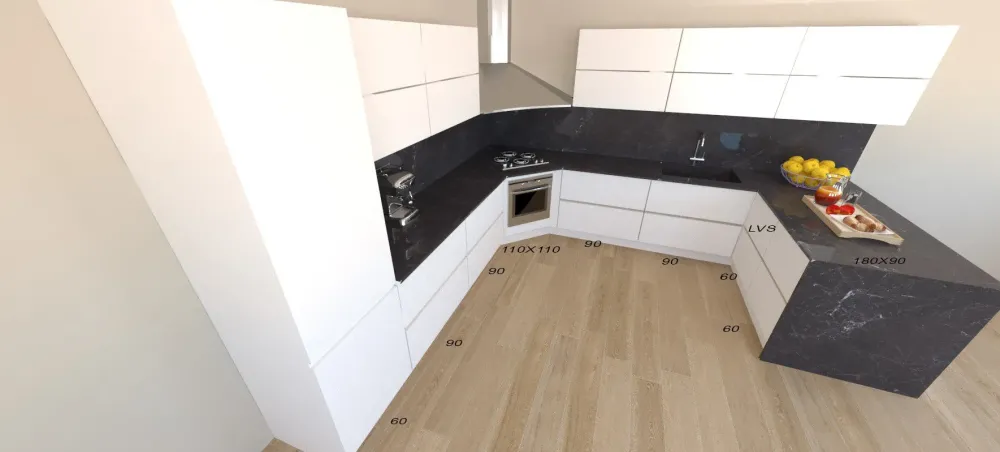 Astra Cucina con penisola Line con uno sconto vantaggioso- Cucine Moderne|Cucine Con Penisola