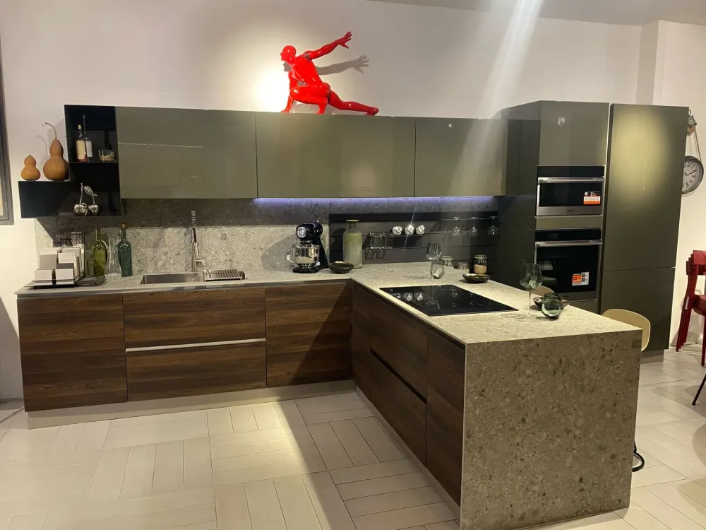Sale CUCINA con penisola Zante/tiffany SCONTATA 50% Cucine Con Penisola|Cucine Moderne