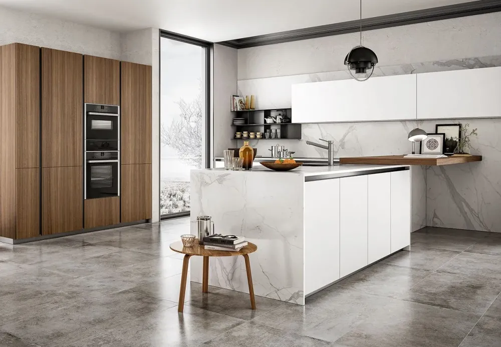 Arredo3 Cucina con penisola moderna bianca Z6 a soli 15517 Euro- Cucine Moderne|Cucine Con Penisola
