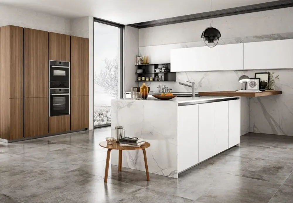 Arredo3 Cucina con penisola moderna bianca Z6 a soli 15517 Euro- Cucine Moderne|Cucine Con Penisola