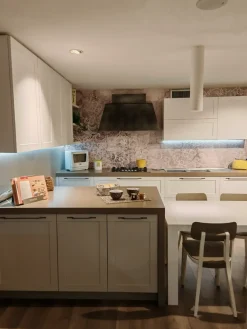 Cucina con penisola moderna bianca Frame a soli 8400 Euro Cucine Con Penisola|Cucine Moderne