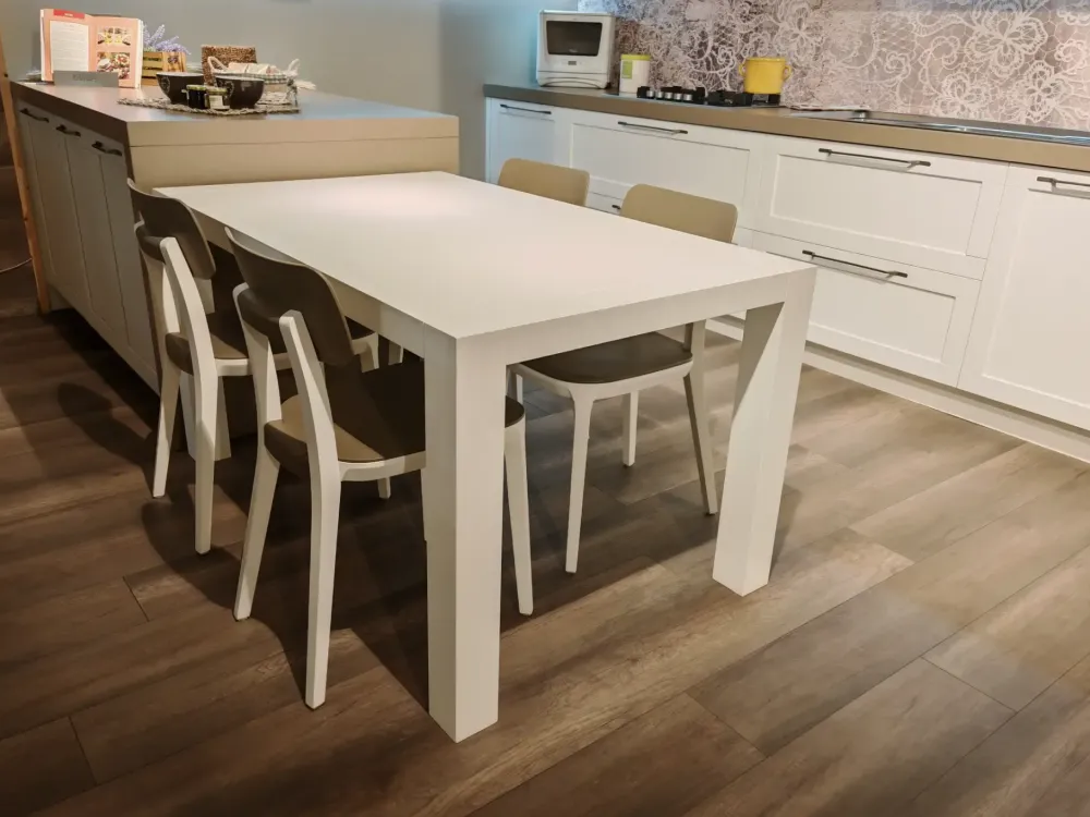 Cucina con penisola moderna bianca Frame a soli 8400 Euro Cucine Con Penisola|Cucine Moderne