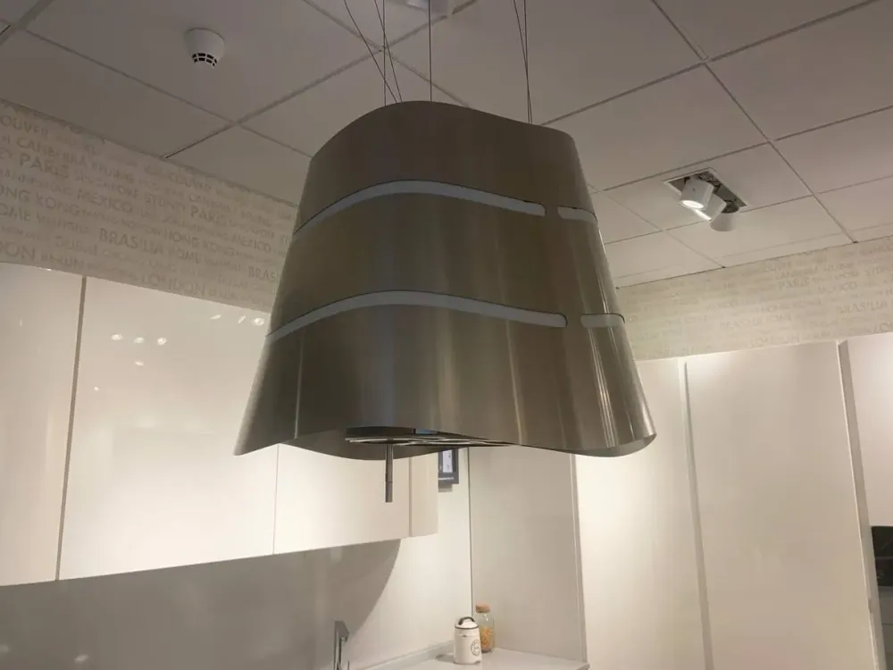 Cucina con penisola moderna bianca Ar^Ar-Due Discount