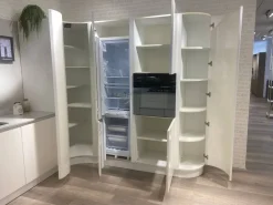 Cucina con penisola moderna bianca Ar^Ar-Due Discount