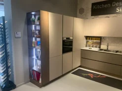 Online Cucina con penisola moderna tortora Infinity a soli 11972 Euro Cucine Con Penisola|Cucine Moderne