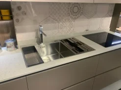 Online Cucina con penisola moderna tortora Infinity a soli 11972 Euro Cucine Con Penisola|Cucine Moderne