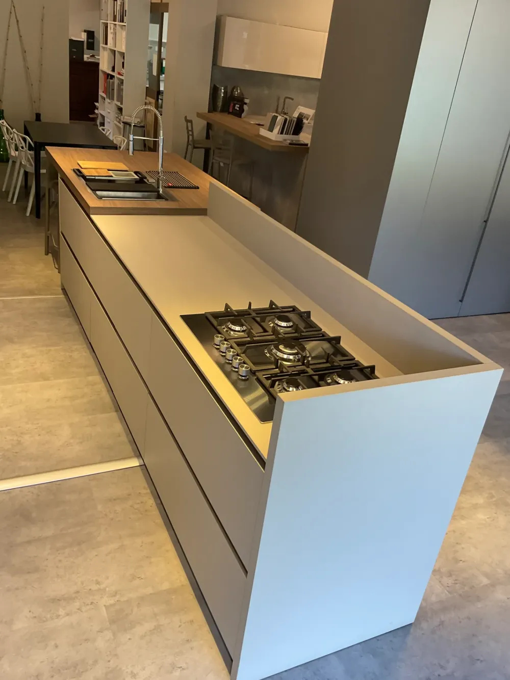 Outlet Cucina moderna con isola altri colori in hpl Copatlife Cucine Ad Isola|Cucine Moderne