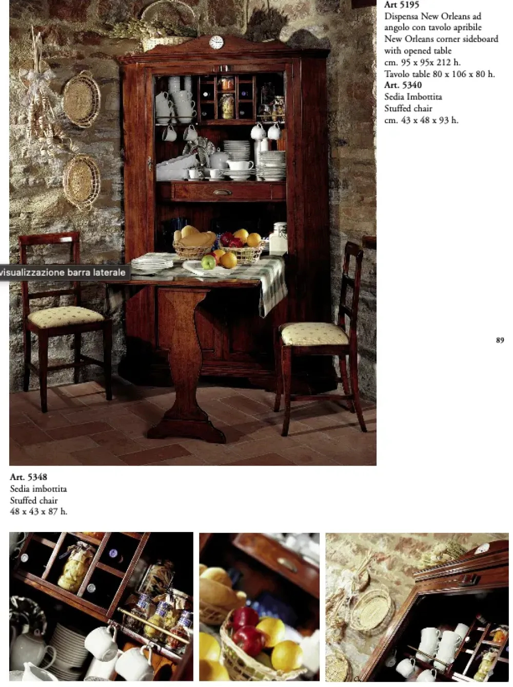 Cucina country ad angolo Dispensa new orleans a prezzo ribassato^Parlani