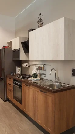 Hot Cucina country altri colori lineare Sax in Offerta Outlet Cucine Lineari|Cucine Country