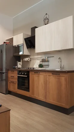 Hot Cucina country altri colori lineare Sax in Offerta Outlet Cucine Lineari|Cucine Country