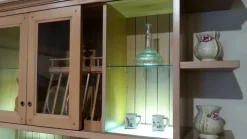 Martini Cucine Cucina country rovere chiaro lineare La castagna in offerta- Cucine Lineari|Cucine Country