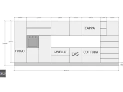 Cucina Cucina moderna modello jey by kitchens  OFFERTA OUTLET sconto 50%^Creo Discount
