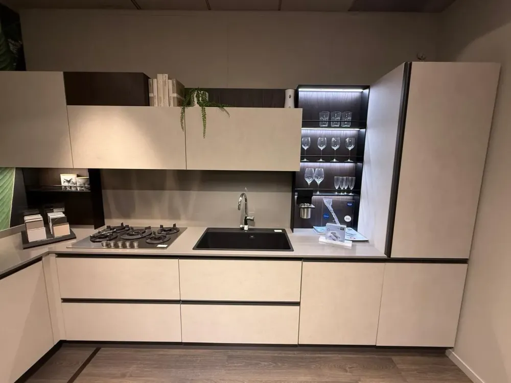 Cucina Cucina q01 con penisola con un ribasso imperdibile^Ar-Due Outlet