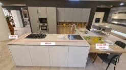 Gentili Group Cucina Cucina time grigio con penisola con un ribasso imperdibile- Cucine Con Penisola|Cucine Moderne