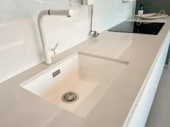 Forma 2000 Cucina Cucina trend verde opaco moderna bianca lineare scontata 40%- Cucine Lineari|Cucine Moderne