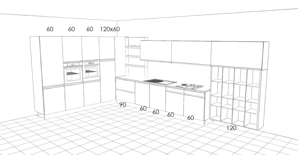 Cucine Store Cucina moderna ad angolo altri colori in laminato materico Lignea- Cucine Ad Angolo|Cucine Moderne