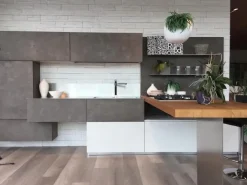 Cucina design con penisola Cucina mod. oltre a prezzo scontato^Lube Cucine Discount
