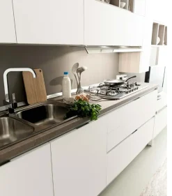 Cucina design lineare Erica a prezzo ribassato^Artigianale Sale