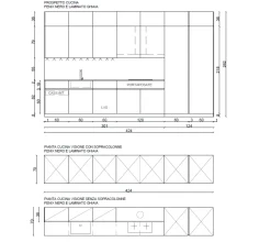 Cucina design lineare Fenix e laminato a prezzo ribassato^Artigianale Online