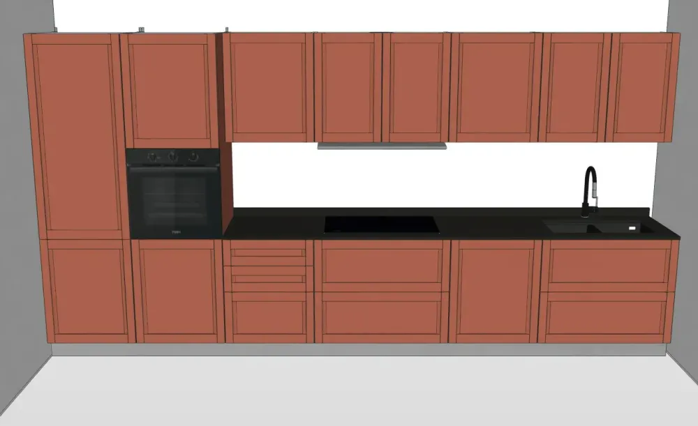 Veneta Cucine Cucina di modello Milano 08: richiedi ora il prezzo- Cucine Lineari|Cucine Moderne