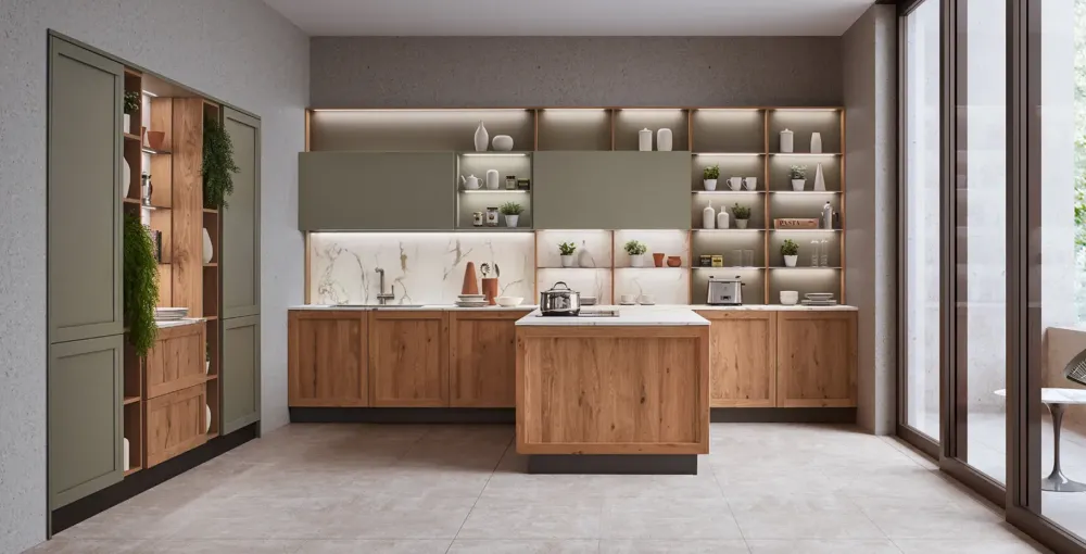 Veneta Cucine Cucina di modello Milano 08: richiedi ora il prezzo- Cucine Lineari|Cucine Moderne