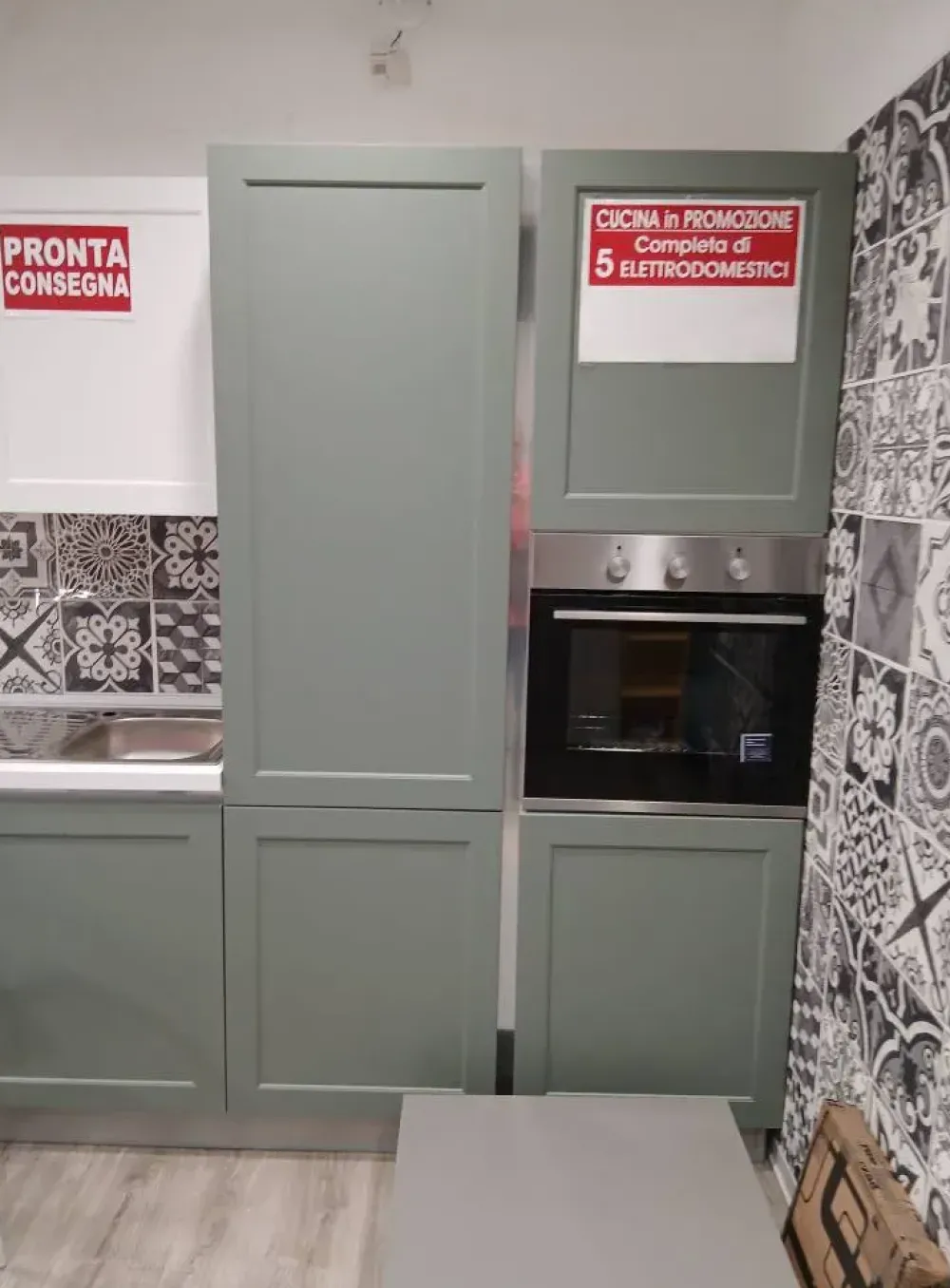 Cucina Dora lineare con uno sconto imperdibile^Artigianale Clearance