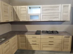 Arrex Cucina Fiorella caramello ad angolo con un ribasso imperdibile- Cucine Ad Angolo