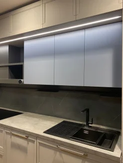 Lube Cucine Cucina Flavour  design grigia lineare scontata 43%- Cucine Lineari|Cucine Design