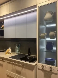 Lube Cucine Cucina Flavour design grigia lineare scontata 43%- Cucine Lineari|Cucine Design