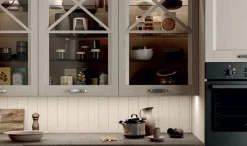 Arredo3 Cucina Fride 6 classica magnolia ad angolo scontata 35%- Cucine Ad Angolo