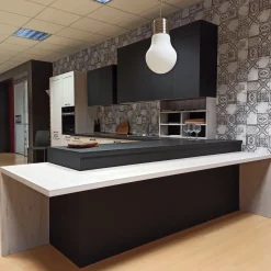 Gicinque Cucina moderna con penisola altri colori in hpl Time- Cucine Con Penisola|Cucine Moderne