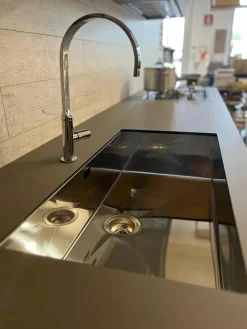 Sale Cucina grigia design ad angolo Linea Cucine Ad Angolo|Cucine Design