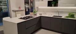 Stosa Cucina grigia design con penisola Alevè a soli 10500 Euro- Cucine Con Penisola|Cucine Design