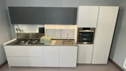 Discount Cucina grigia design con penisola Obliqua a soli 10902 Euro Cucine Con Penisola|Cucine Design
