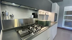 Discount Cucina grigia design con penisola Obliqua a soli 10902 Euro Cucine Con Penisola|Cucine Design