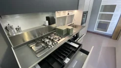 Discount Cucina grigia design con penisola Obliqua a soli 10902 Euro Cucine Con Penisola|Cucine Design