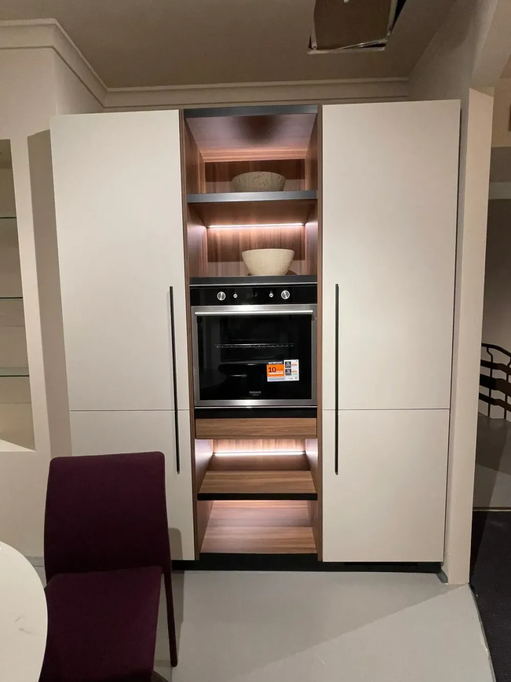 Clearance Cucina grigia design lineare Cucina pet grigio noce cordesco a soli 10800 Euro Cucine Lineari|Cucine Design